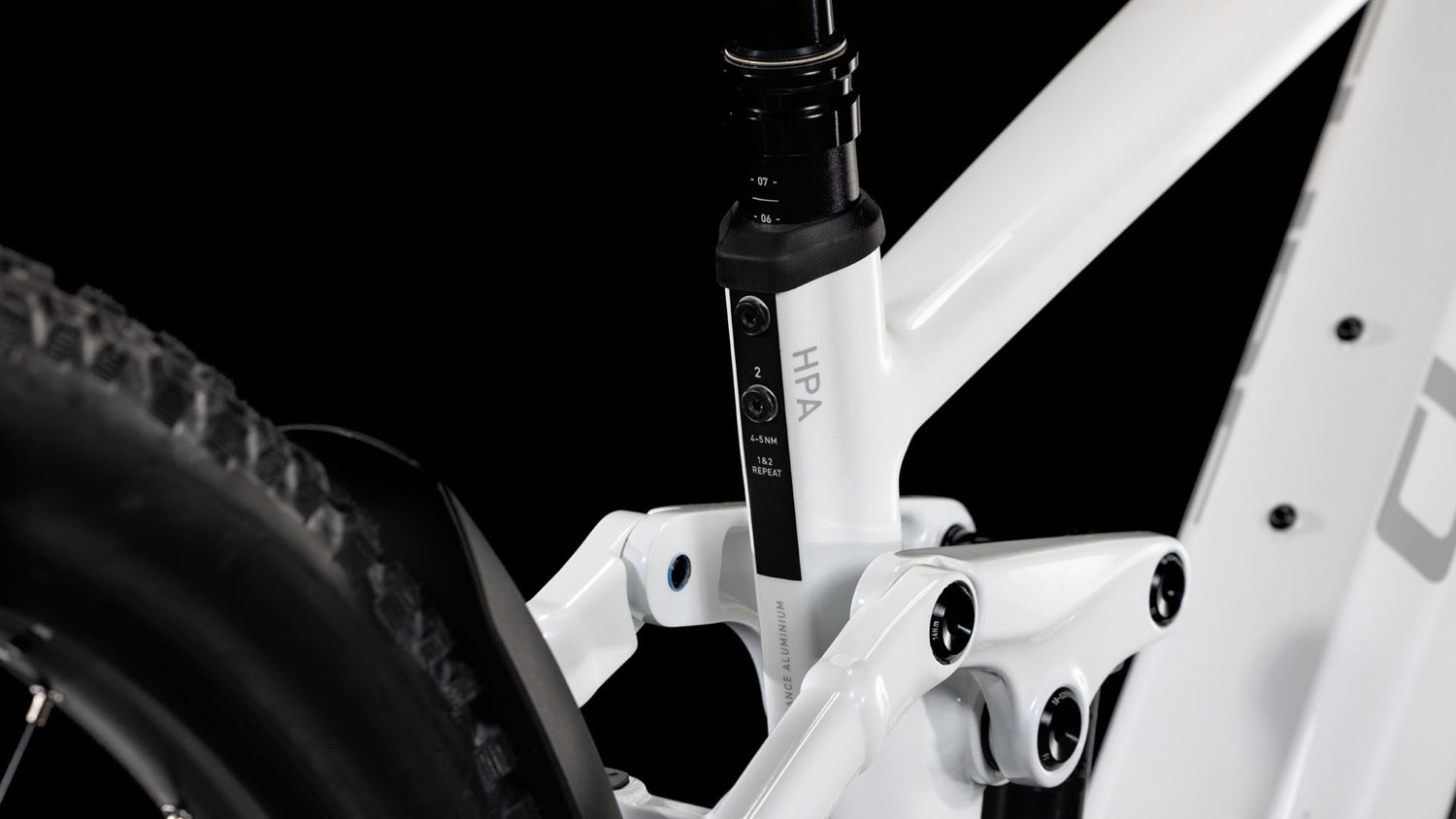 Cube Stereo Hybrid ONE44 EXC 800 metallicwhite´n´black – Bild 5